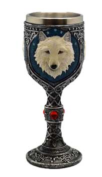 7 1/2\" White Wolf chalice