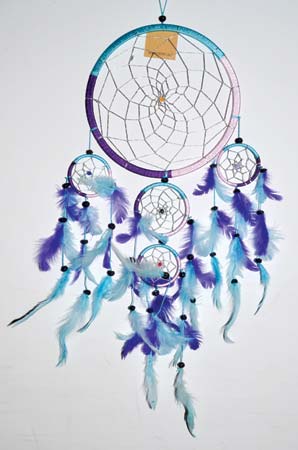 8 1/2\" 5 Rings multi dream catcher