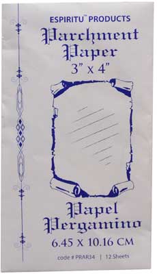 3\" x 4\" Parchment Paper 12pk
