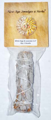 4\" White Sage & Lavender smudge stick
