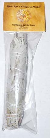 California White Sage Smudge 8\"