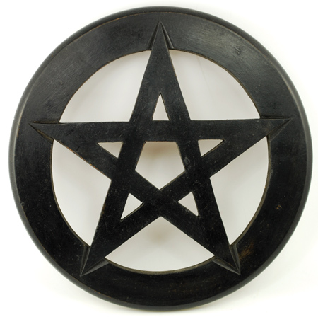 Pentagram wall hanging/altar tile 9\"