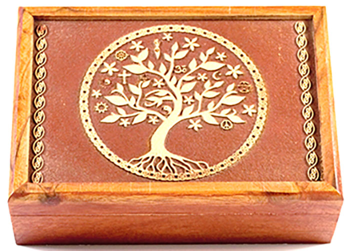 5"x7" Acacia Wood Tree - Click Image to Close