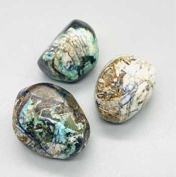 1 lb Azurite/Malachite tumbled stones - Click Image to Close