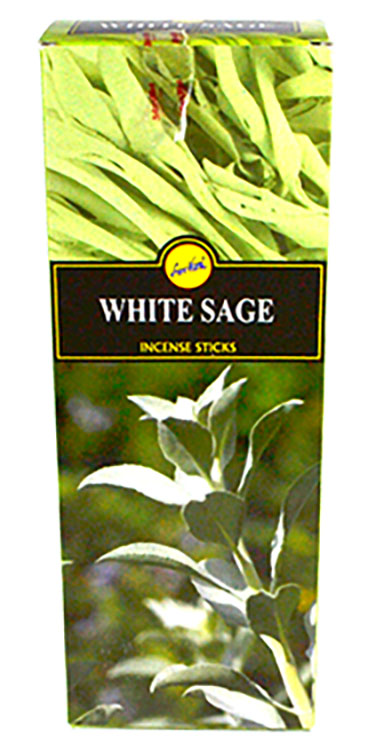 (box of 6) White Sage sree vani stick