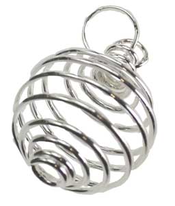 (set of 24) 1" Silver Plated coil