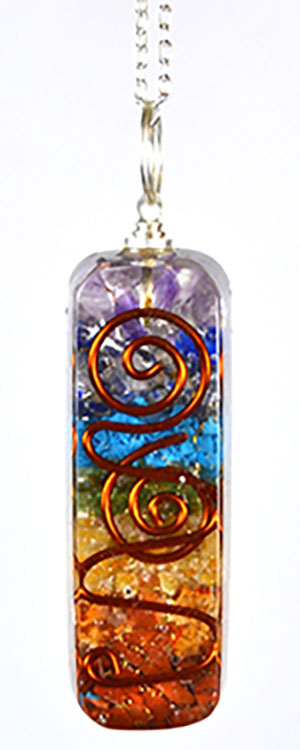 2" Orgone 7 Chakra W 20" chain