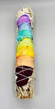 9\" Chakra Sage smudge stick